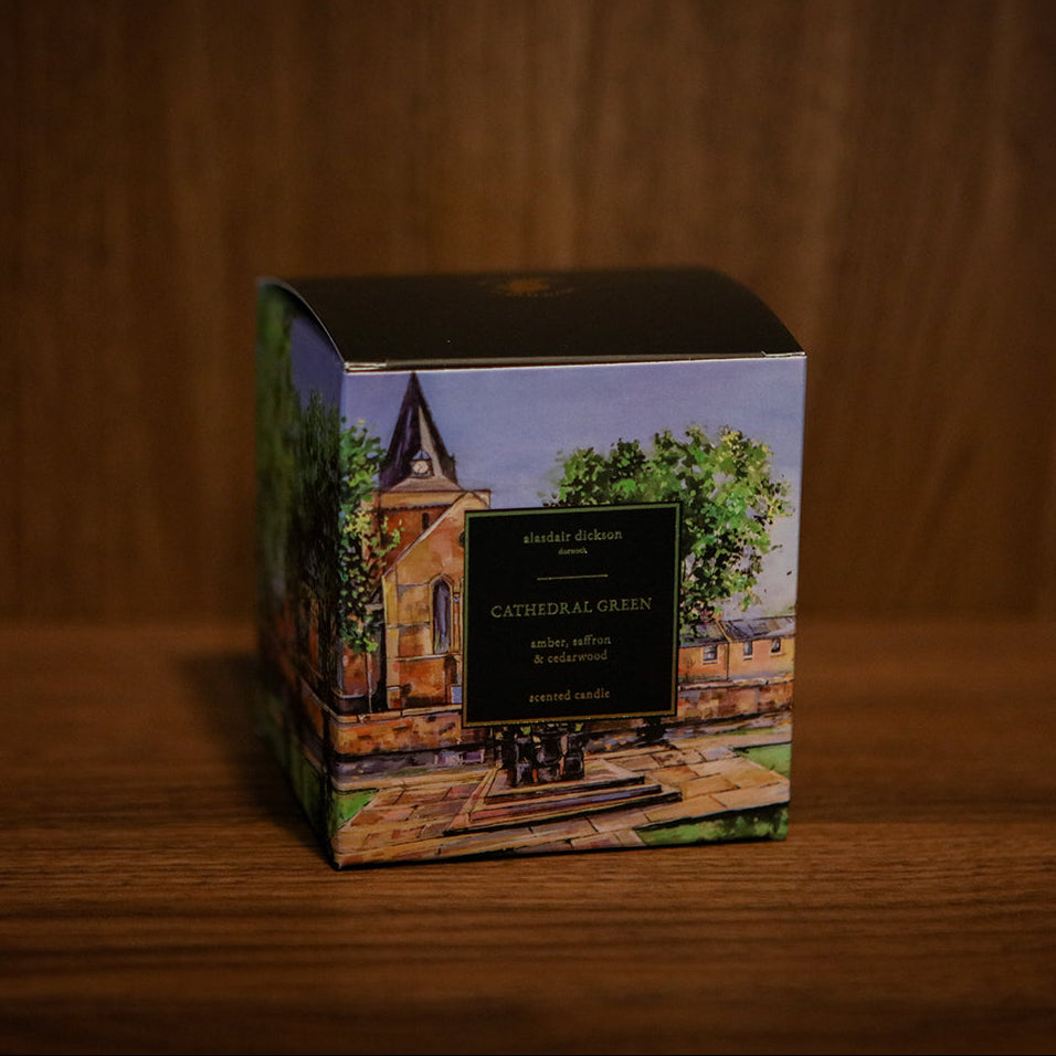 cathedral green candle