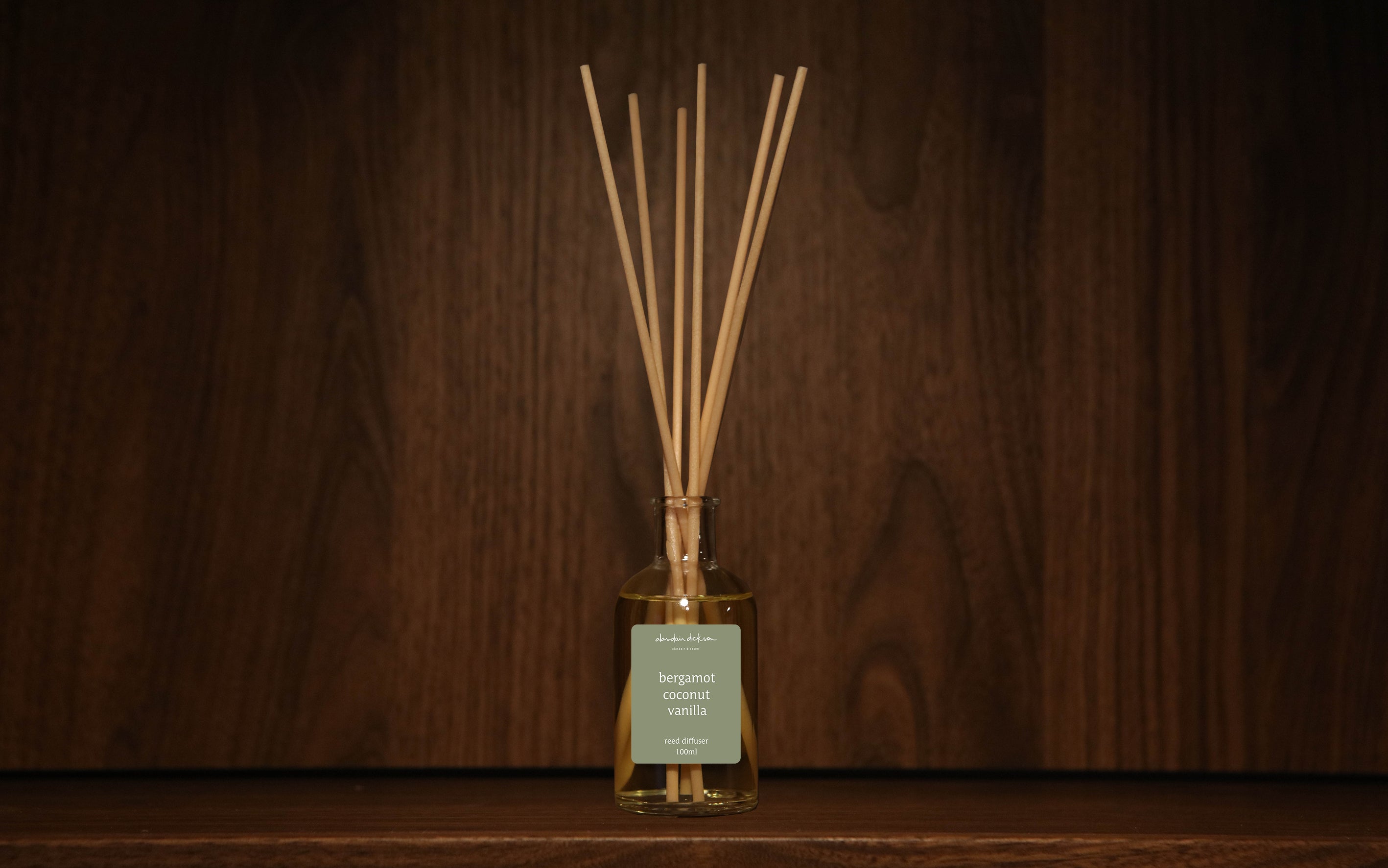 bergamot coconut & vanilla reed diffuser