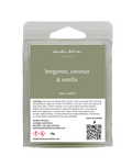 bergamot, coconut & vanilla - wax melt bar