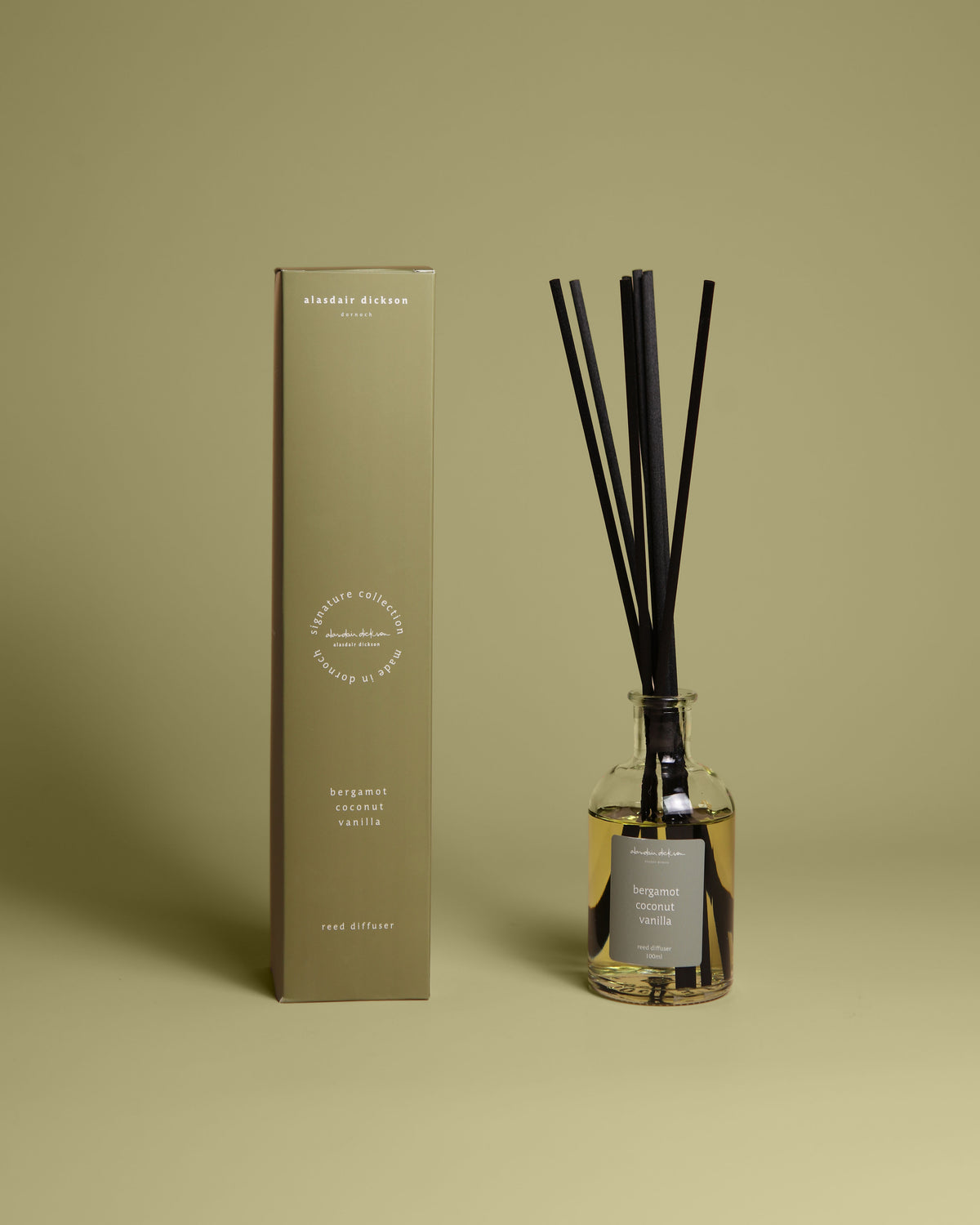 bergamot coconut & vanilla reed diffuser