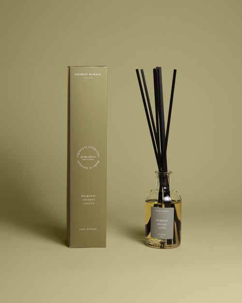 bergamot coconut & vanilla reed diffuser