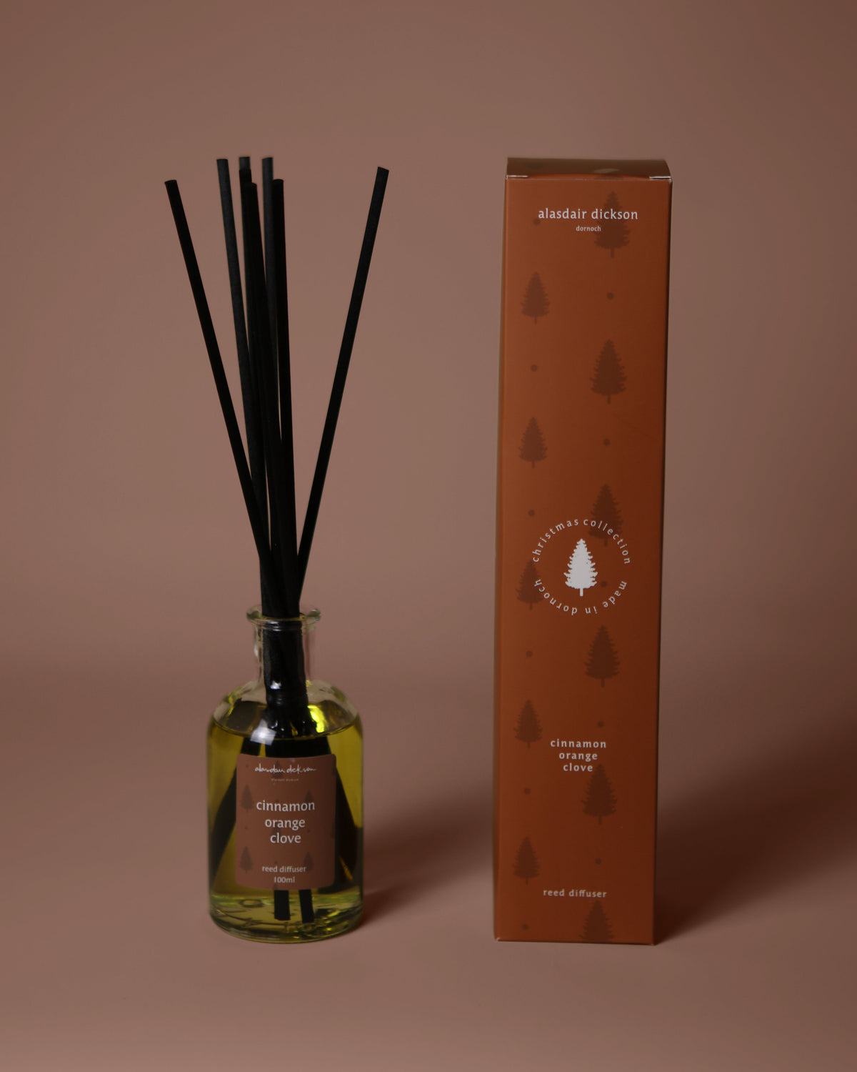 cinnamon orange & clove reed diffuser