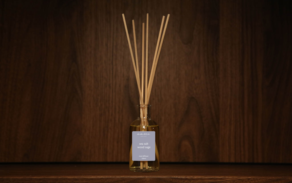 Saje Reed Diffuser sea salt & wood sage reed diffuser – Alasdair Dickson Candles