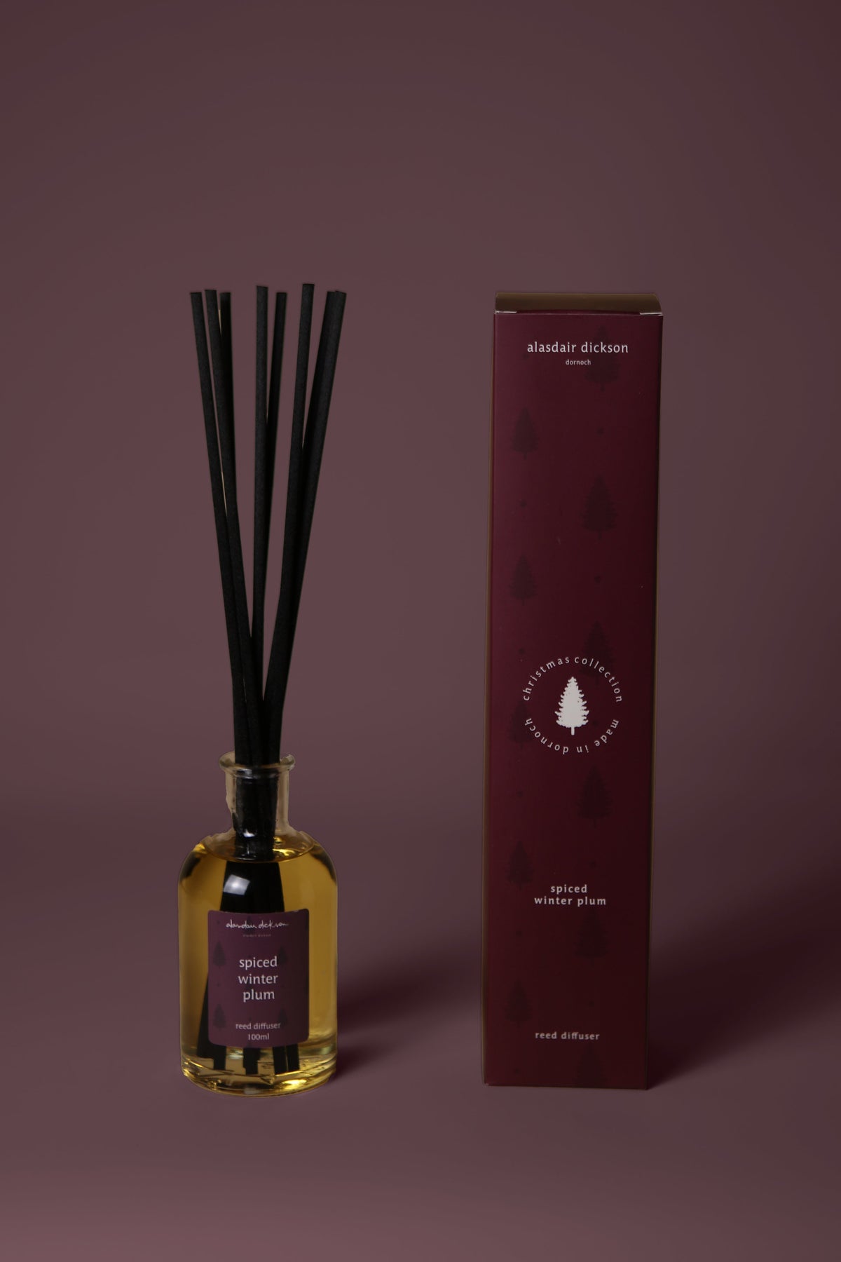 spiced winter plum reed diffuser